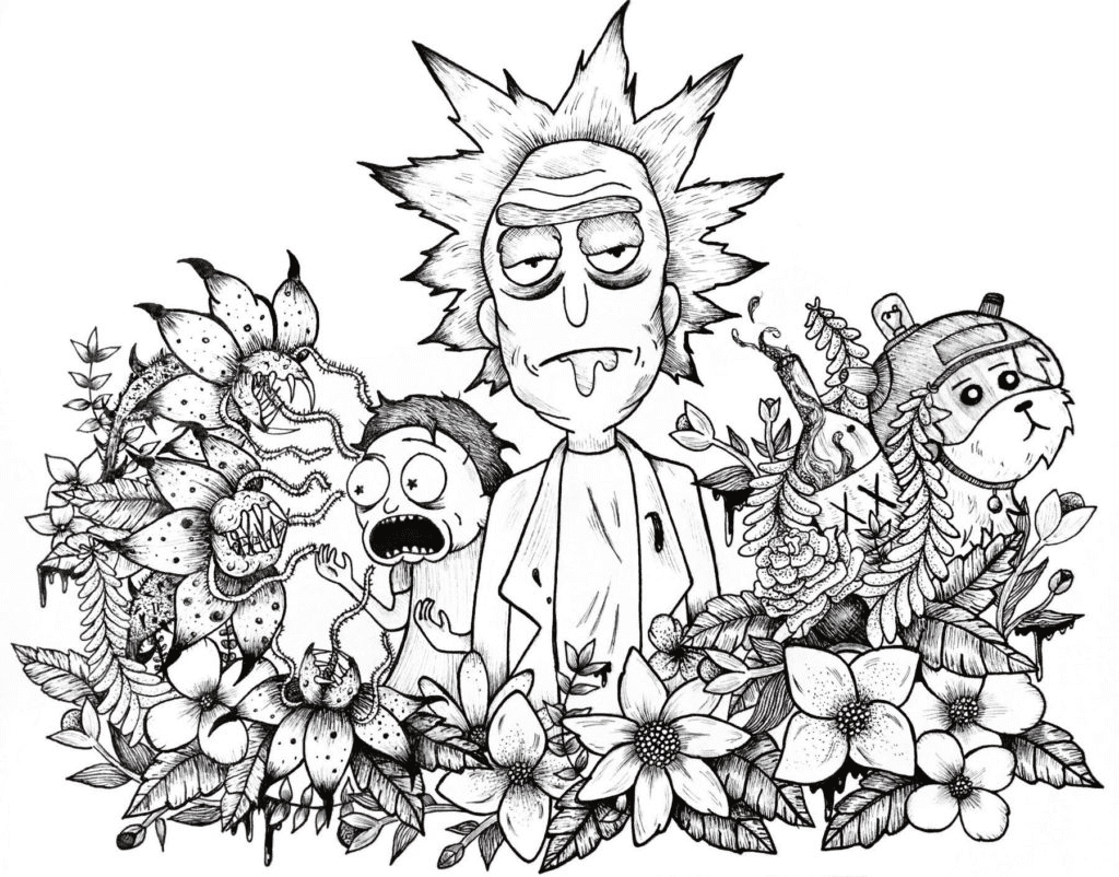printable-rick-and-morty-coloring-pages