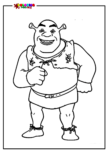 Shrek and Lion King coloring pages: Cartoon companions to accompany ...