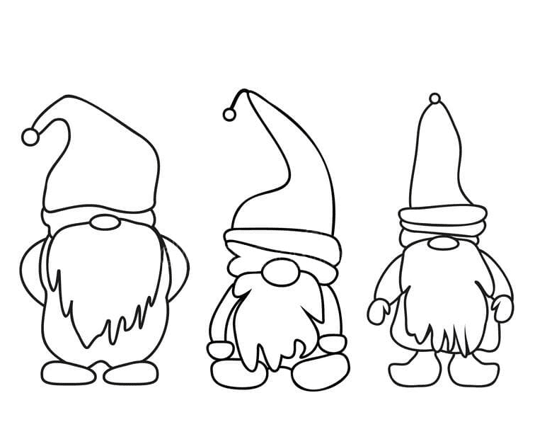 Funny Babies in Hats Coloring Page