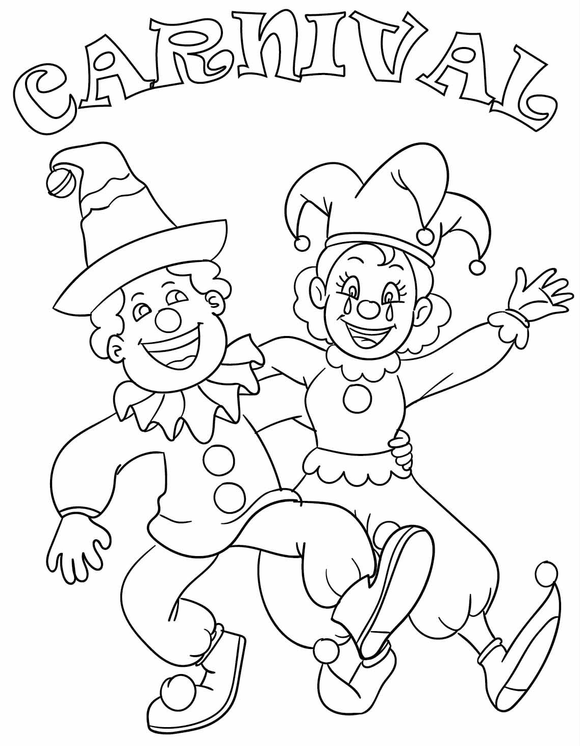 Funny Carnival Coloring Pages