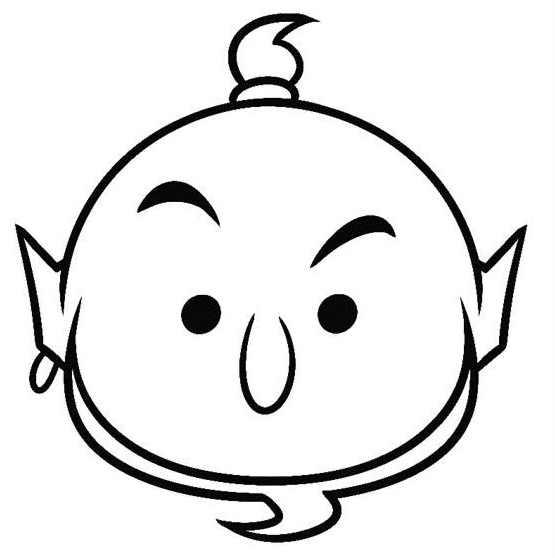 Genie Tsum Tsum Coloring Pages