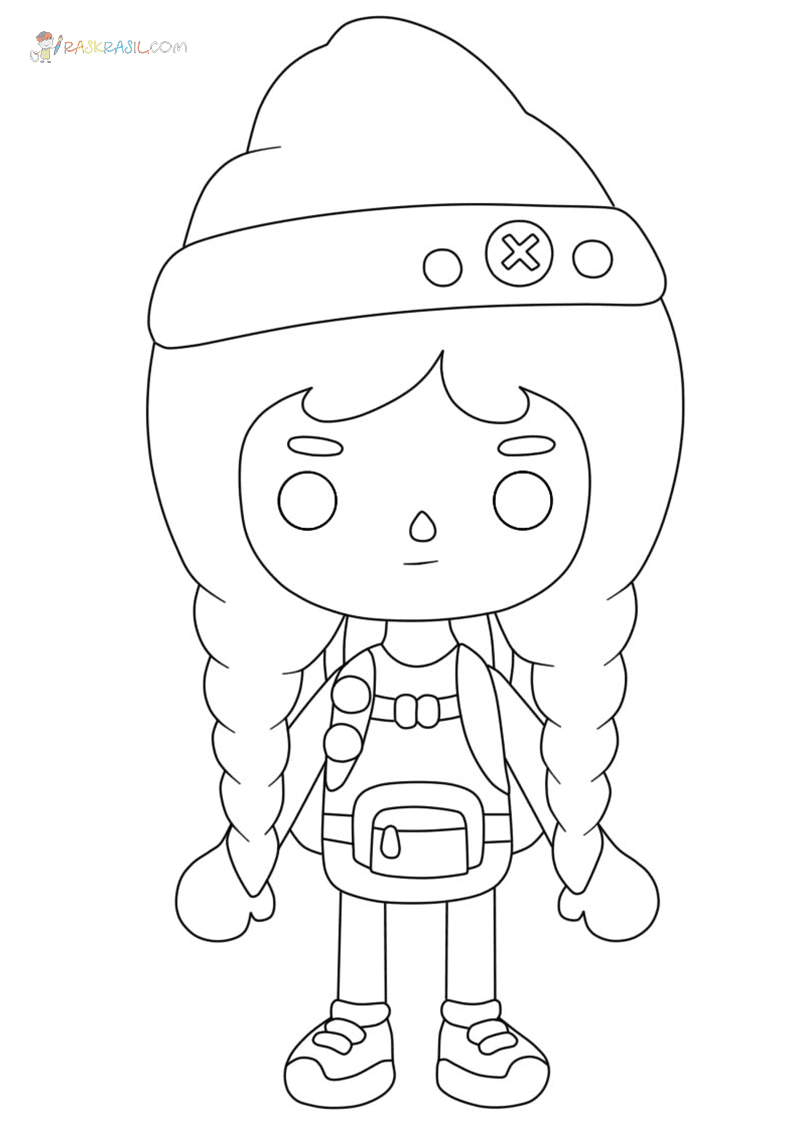 Girl Toca Life World Coloring Pages