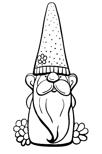 Gnome Free Coloring Page