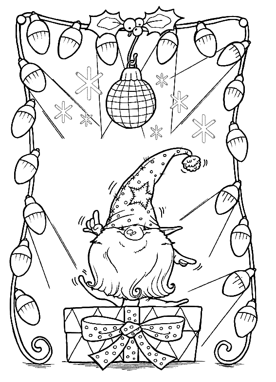 Gnome Coloring Pages - Coloring Pages For Kids And Adults