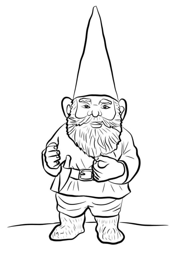Gnomes Are Called Tonttu Coloring Pages