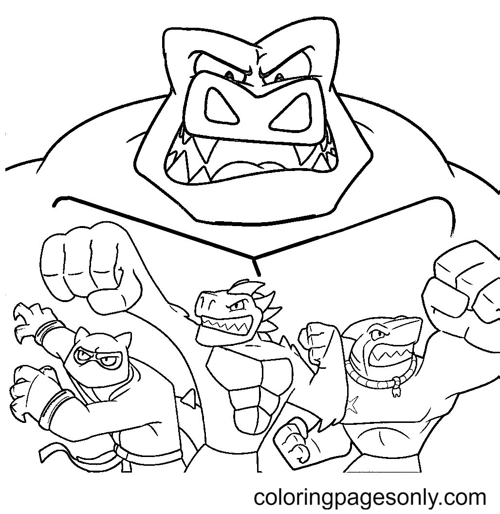 Goo Jit Zu Coloring Pages