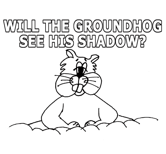 Groundhog Day Printable Free Coloring Pages