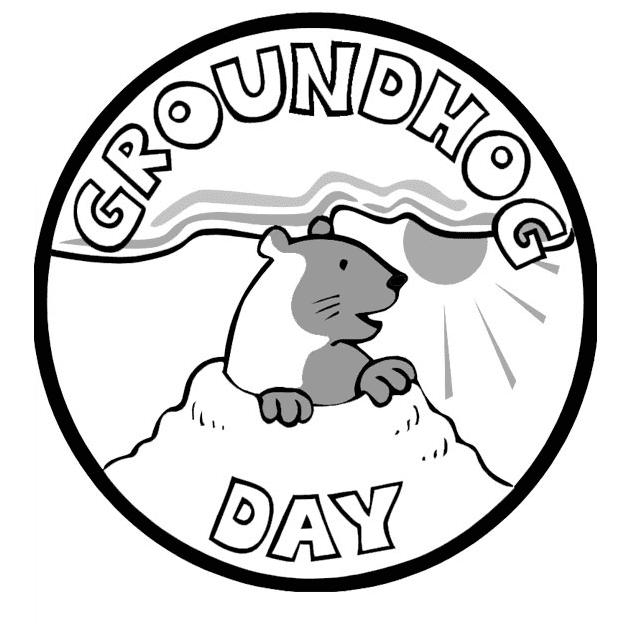 Groundhog Day Sheets Coloring Page