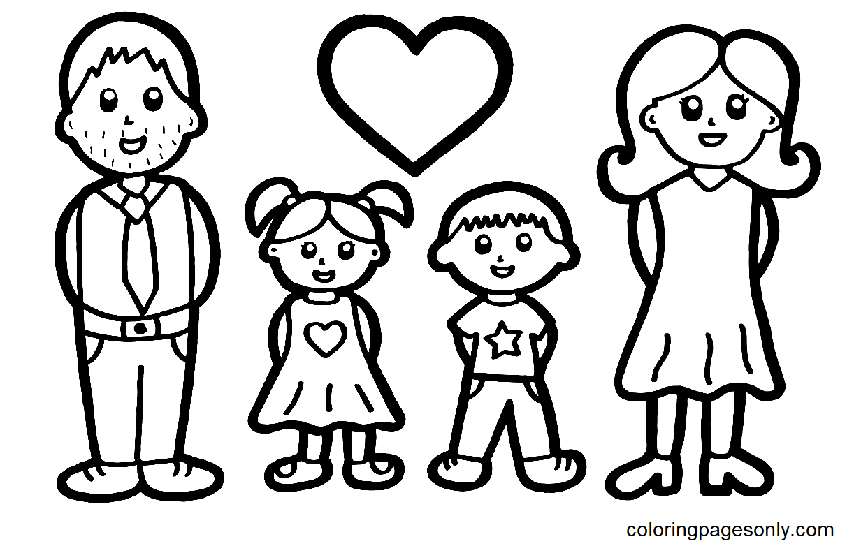 Disegni da colorare di famiglia e casa: crea le cose più belle dalle cose semplici che ci circondano. Articolo da colorare - Articoli da colorare - Disegni da colorare per bambini e adulti