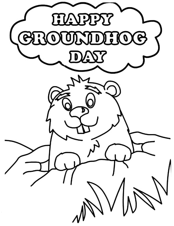Joyeux jour de la marmotte pour les enfants de Groundhog Day