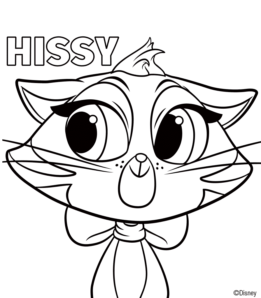 Hissy Puppy Dog Pals Coloring Page