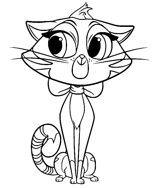 Hissy 来自 Puppy Dog Pals Coloring Page