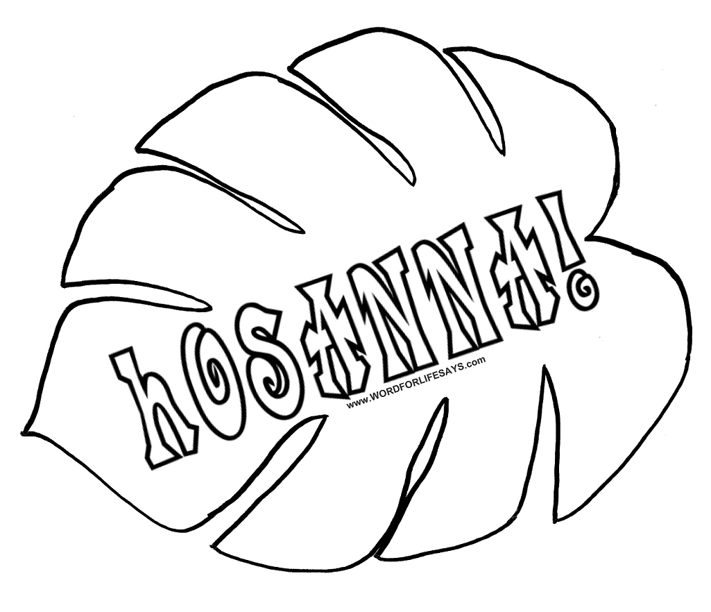 Hosanna Coloring Pages