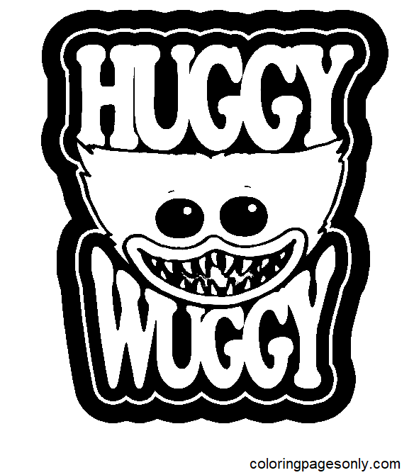 Huggy Wuggy PlayTime Coloring Page
