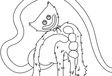 Huggy Wuggy Toy Poppy Playtime Coloring Pages