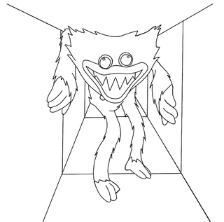   Huggy Wuggy Coloring Pages Cute  Best Free