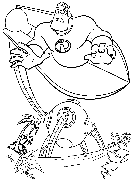 Incredibles Printable Coloring Pages