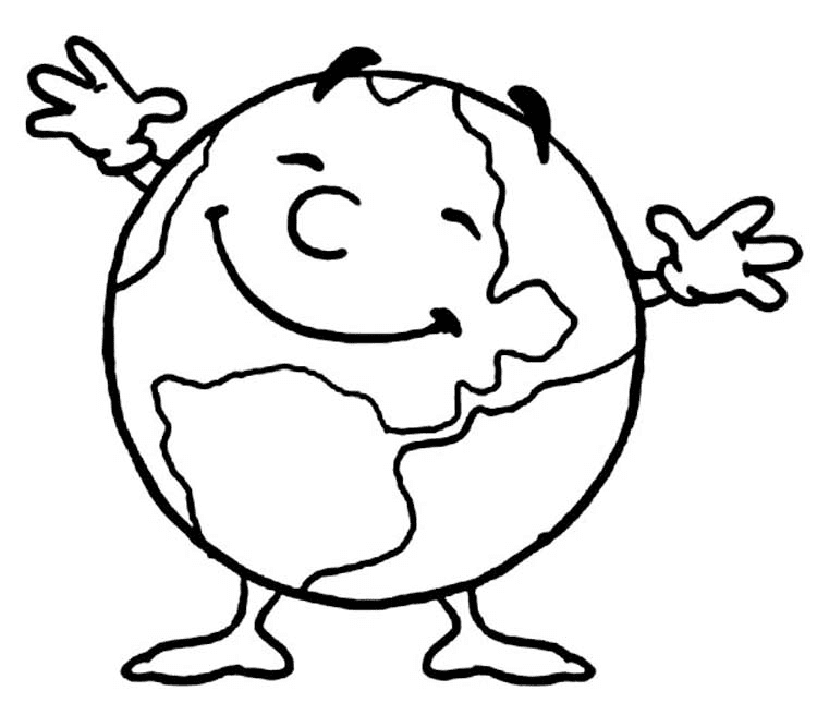 International Earth Day Coloring Page