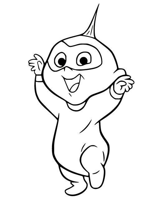 Jack Jack Learning to Walk Coloring Pages