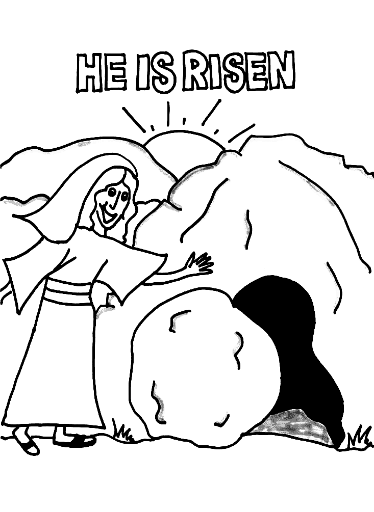 880 Collections Coloring Pages He Is Risen  Free