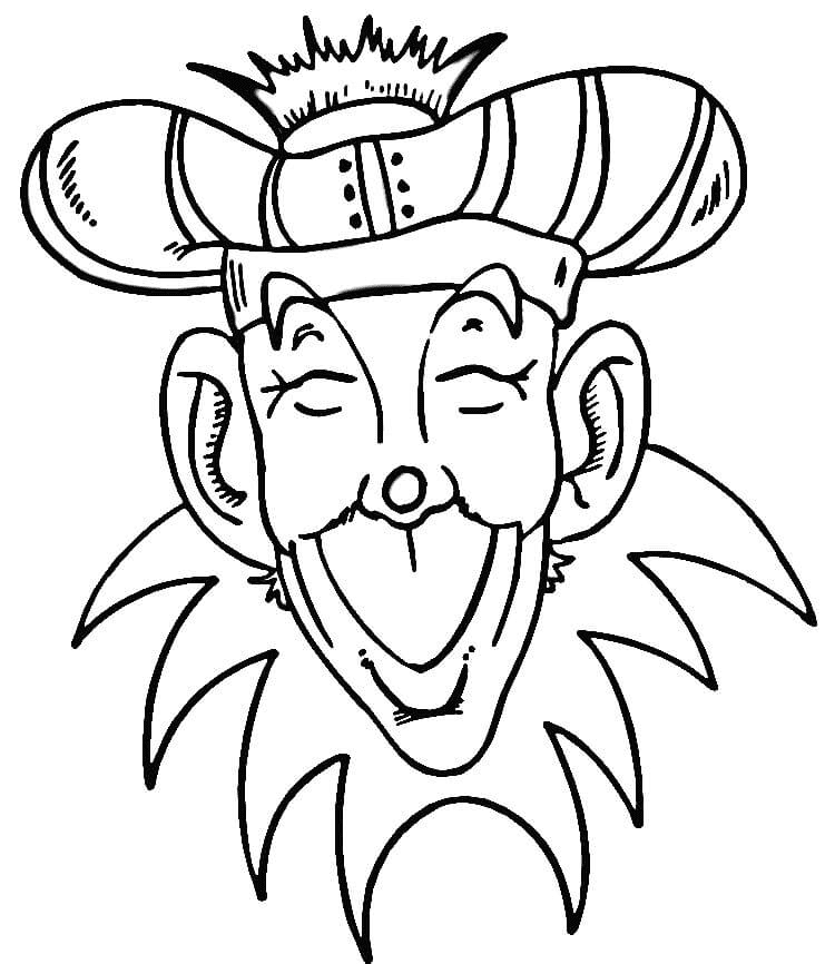 King Of Mardi Gras Festival Coloring Page