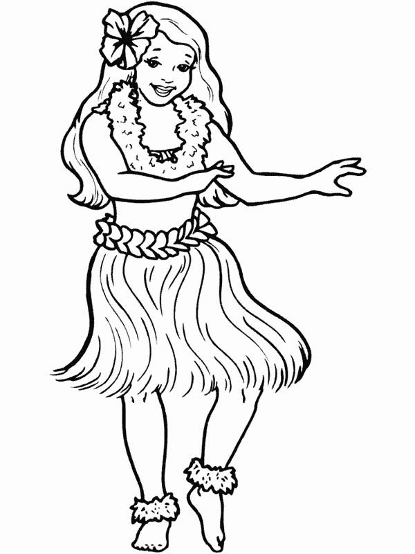 Lei Day Coloring Page