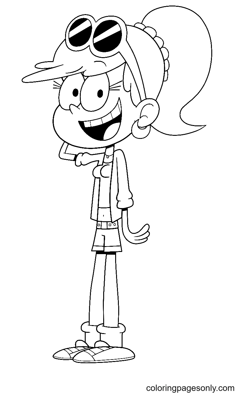 Leni from The Loud House Coloring Page