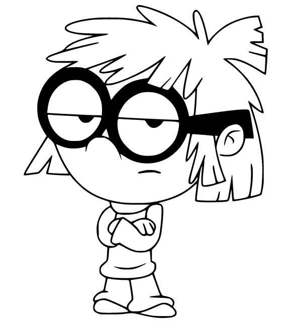 Lisa from the Loud House Coloring Page