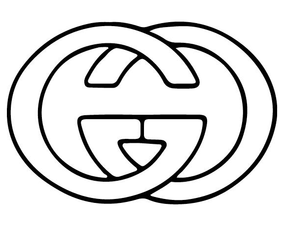 Раскраска Логотип Gucci