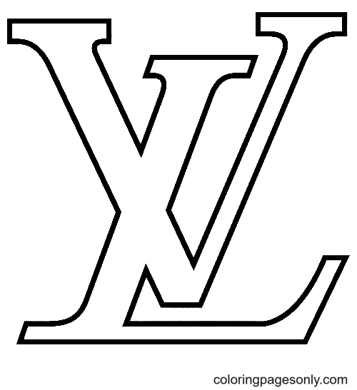 Logo Louis Vuitton Coloring Page - Free Printable Coloring Pages