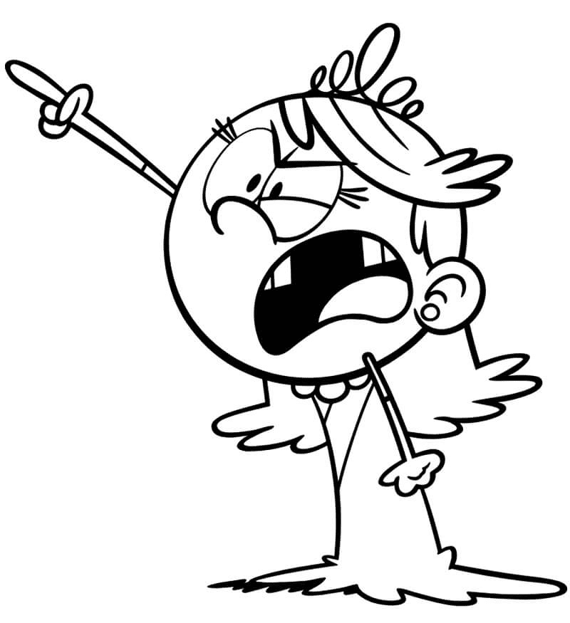 Lola Loud House Coloring Page
