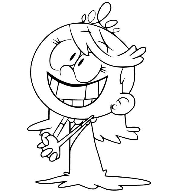 Lola from the Loud House Coloring Page