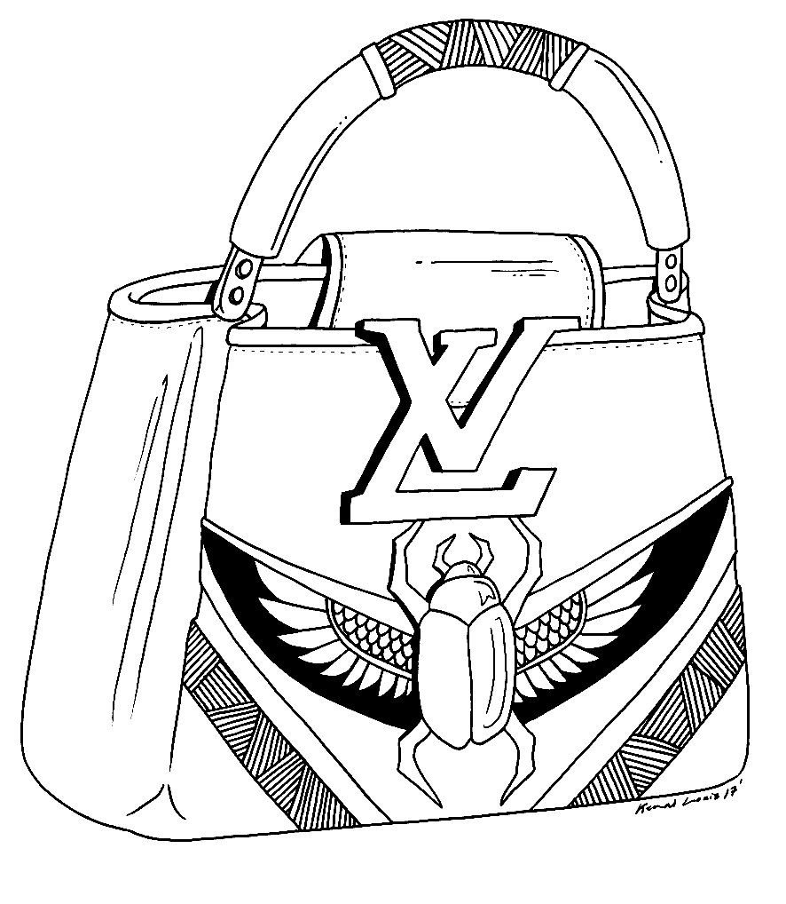 Louis Vuitton Printable Coloring Page