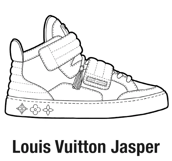 Pagina da colorare di Louis Vuitton Jasper
