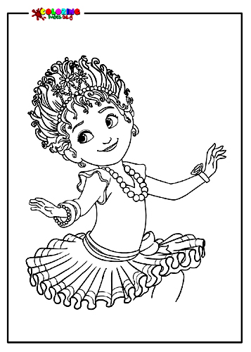 Adorável-Fancy-Nancy-página para colorir