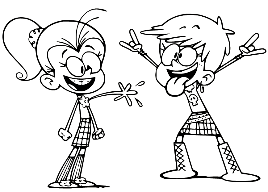 Luan and Luna from The Loud House