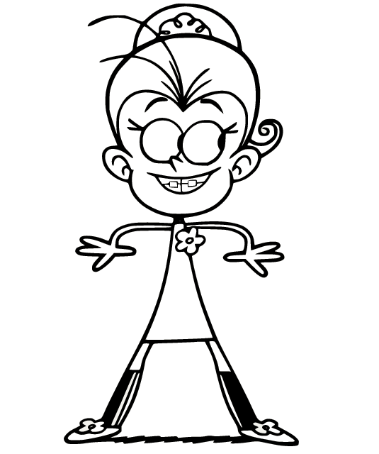 Luan from the Loud House Coloring Page
