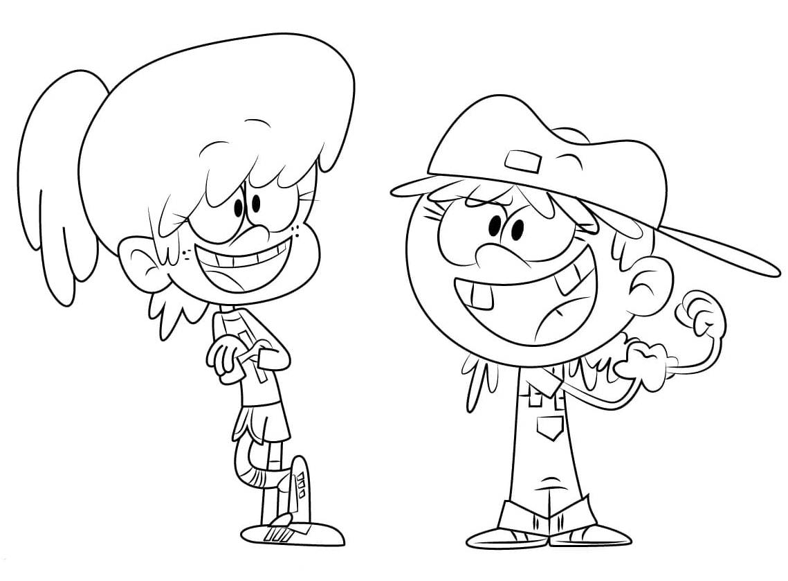 Lynn with Lana from The Loud House