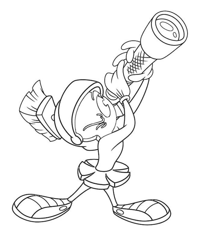 Marvin Free Printable Coloring Page