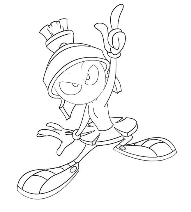 Marvin the Martian Sheets Coloring Pages