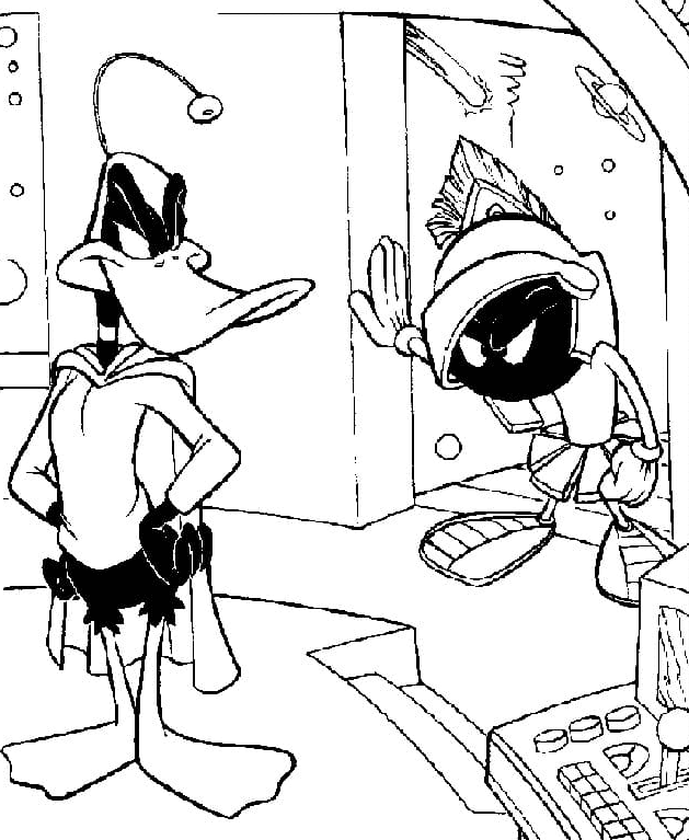 Marvin der Marsmensch mit Daffy Duck von Marvin der Marsmensch