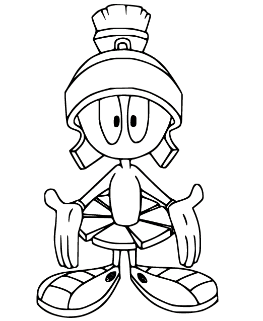 Marvin the Martian Coloring Page