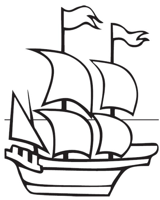 Mayflower for Childrens Coloring Pages
