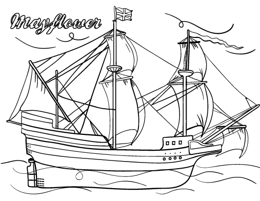 Mayflower om af te drukken van Mayflower
