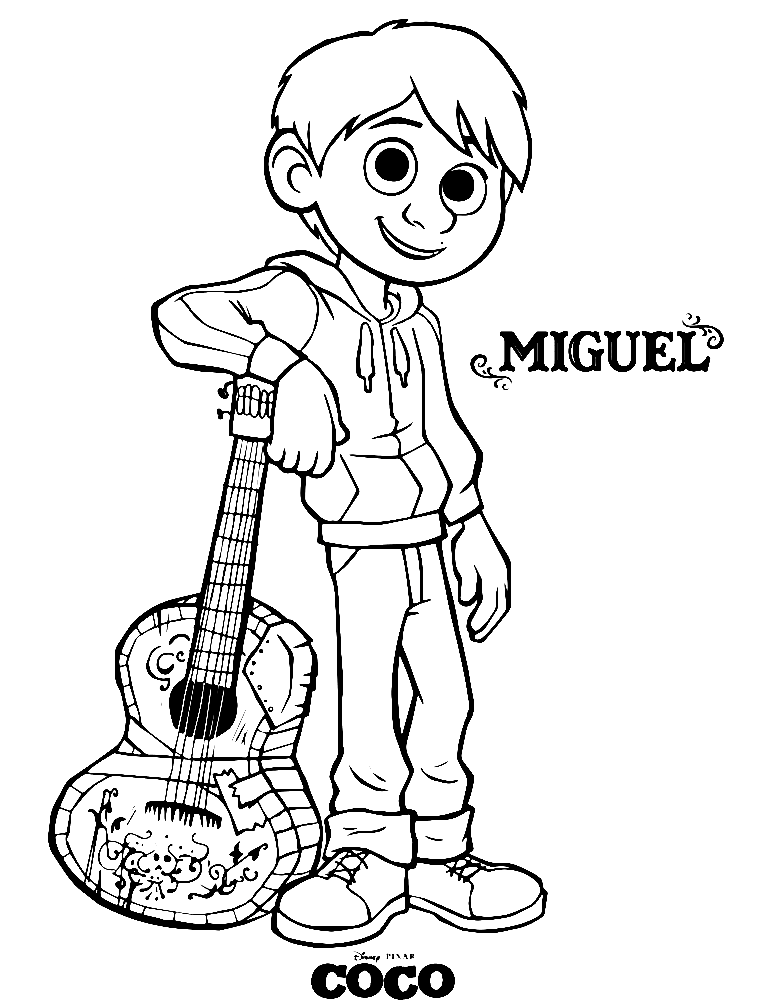 Miguel Coloring Page