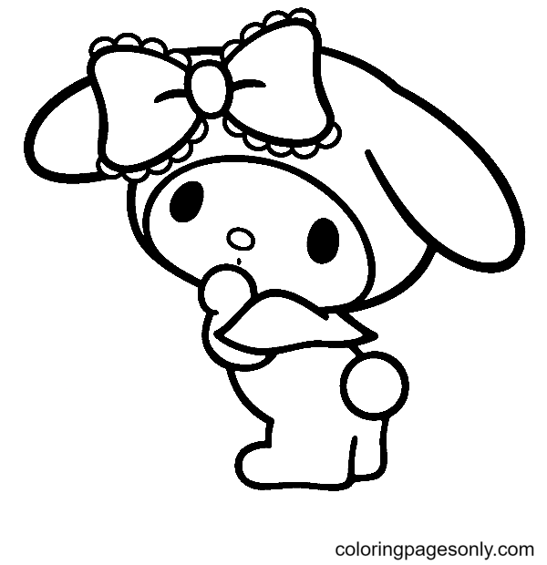 My Melody Sanrio Coloring Pages