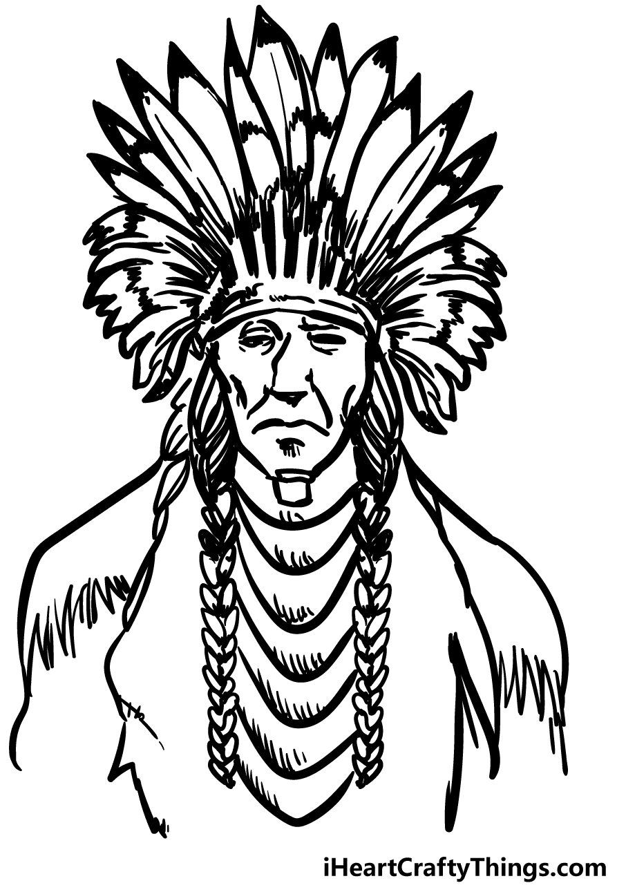 Native American Free Coloring Pages