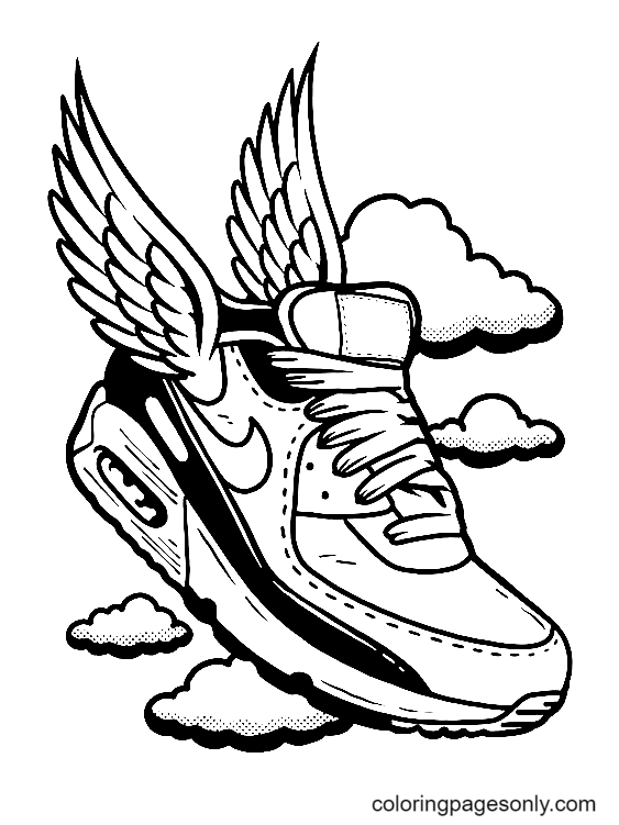 Tênis Nike Jordan com asas da Nike