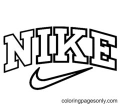 Nike Para Colorear