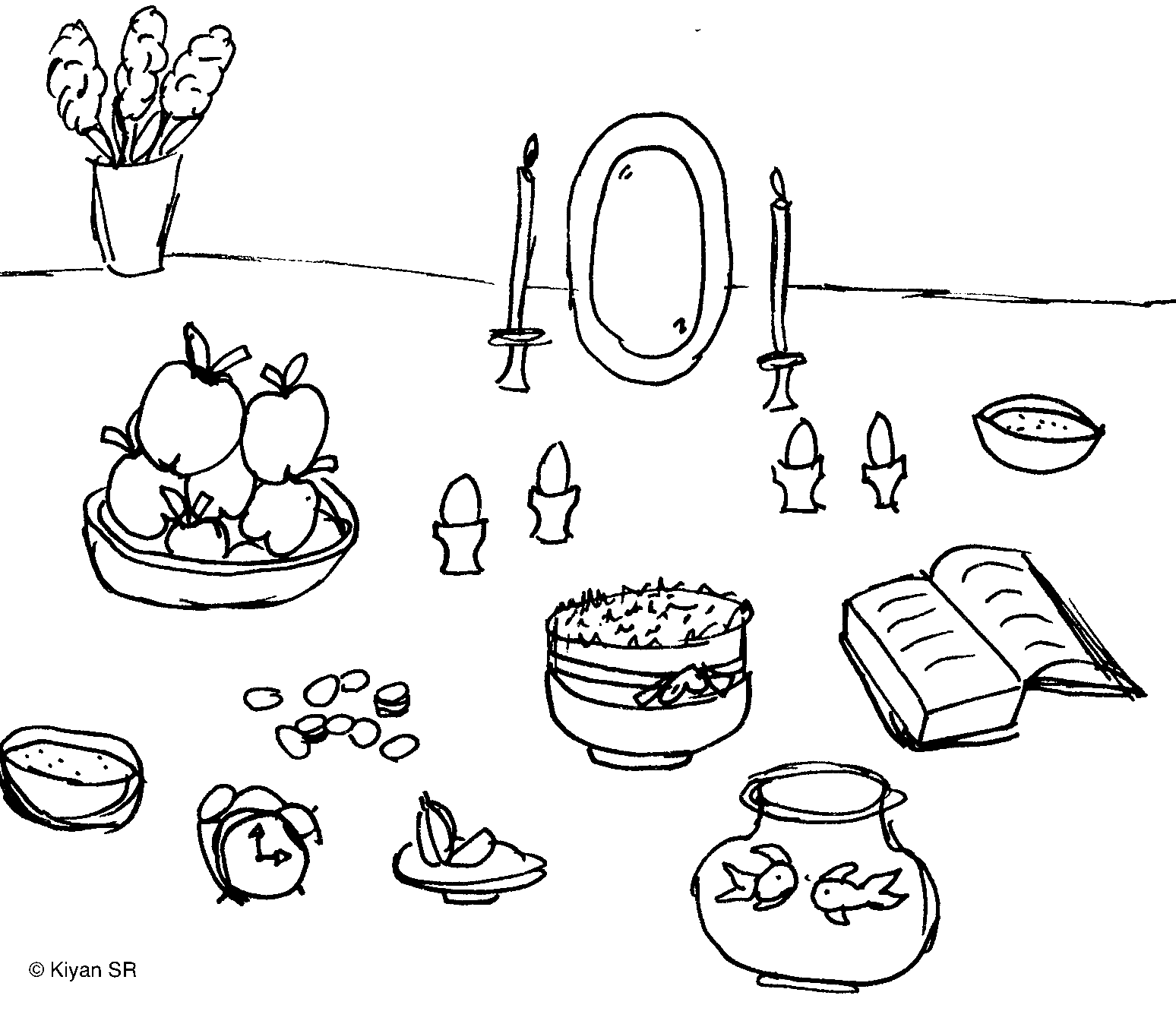 Nowruz Day for Kids Coloring Pages